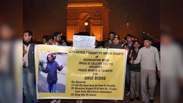 Candlelight vigil held for Anuj Bidve in Salford