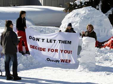 Occupy protesters rebuffed at main Davos forum