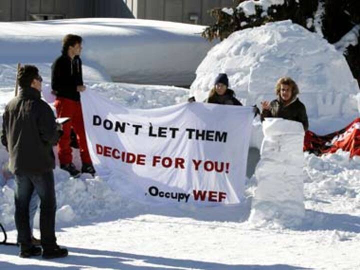 Occupy protesters rebuffed at main Davos forum