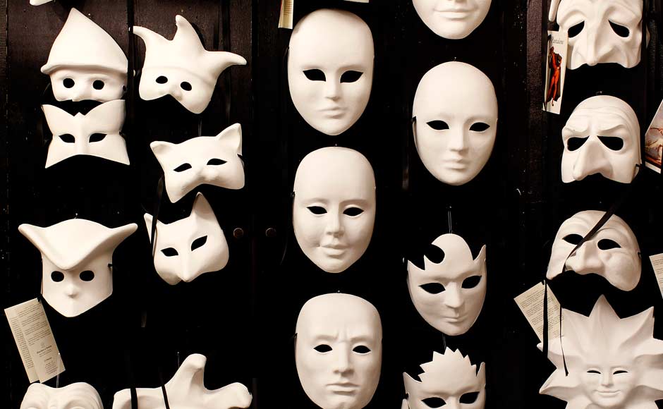 Masks are displayed in the workshop of a craftsman in downtown Venice. Reuters Masks are displayed in the workshop of a craftsman in downtown Venice. Reuters