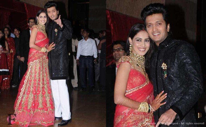 Images: Riteish Deshmukh and Genelia D'Souza's reception