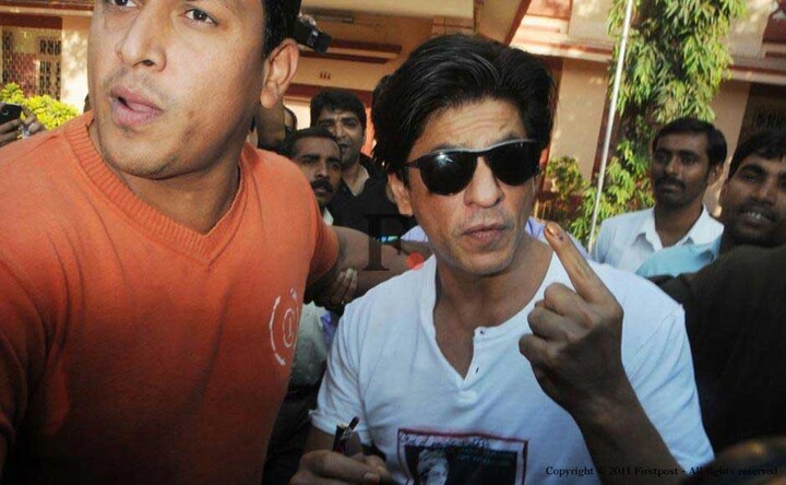 Images: SRK, Bollywood celebs step out to vote for Mumbai