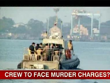 Italian crew members in Kollam today, murder charges likely Italian crew members in Kollam today, murder charges likely
