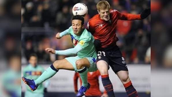 Barcelona freeze and title slips away in Pamplona