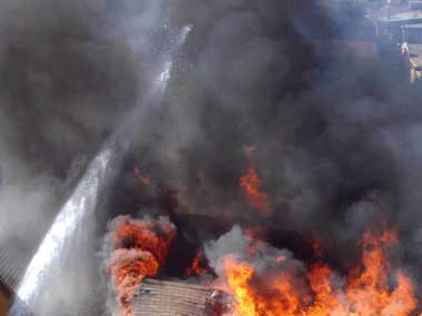 Seven killed as huts catch fire in Andhra  Seven killed as huts catch fire in Andhra