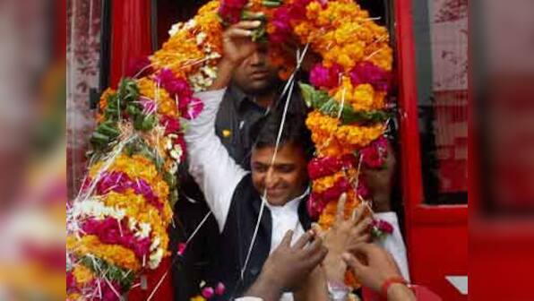 Akhilesh pips Rahul as SP set to be UP's biggest winner