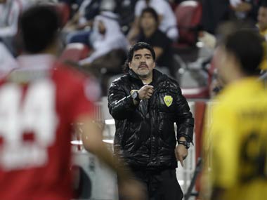 Maradona clashes with fans after Al Wasl loss Maradona clashes with fans after Al Wasl loss