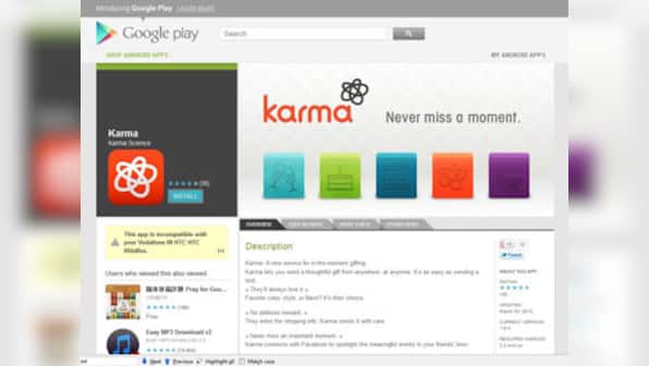 Karma: New app for iPhone, Android makes gift giving easier