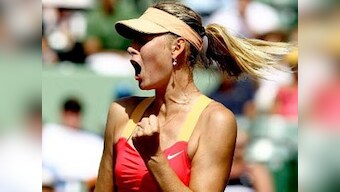 Sharapova edges Wozniacki to reach Key Biscayne final 