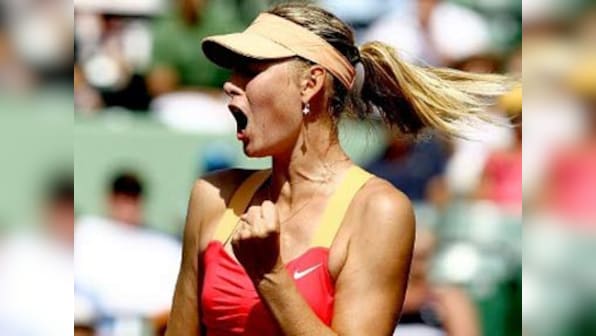 Sharapova edges Wozniacki to reach Key Biscayne final 