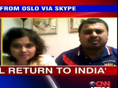 Indian officials head to Norway for kids custody hearing Indian officials head to Norway for kids custody hearing