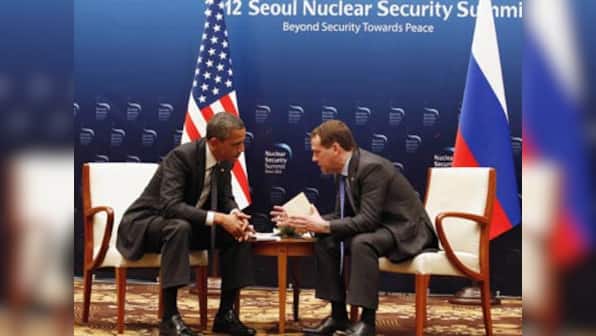 Obama caught unaware, tells Medvedev more flexibility after election