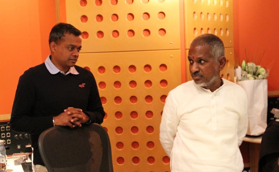 Gautham Vasudev Menon, the director of Nee Thane En Ponvasantham with Ilayaraja. Firstpost Gautham Vasudev Menon, the director of Nee Thane En Ponvasantham with Ilayaraja. Firstpost