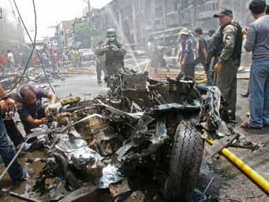 9 killed, 70 injured in blasts in south Thailand 9 killed, 70 injured in blasts in south Thailand