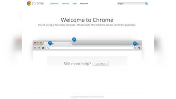 Google Chrome top browser for first time