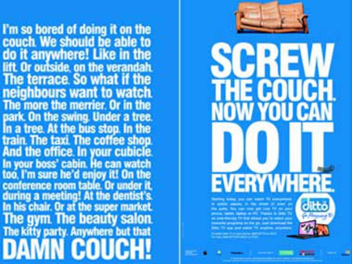 You like the ditto ad — ditto!