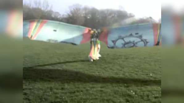 Is this for real? Watch a man fly like a bird