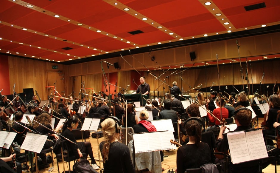 Ilayaraja, who writes the score sheets of his music himself, recorded with a London based orchestra. Firstpost Ilayaraja, who writes the score sheets of his music himself, recorded with a London based orchestra. Firstpost