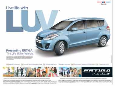Which is the car - Ertiga or LUV? Which is the car - Ertiga or LUV?
