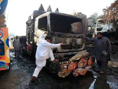 NATO trucks caused Rs 100 billion damage to roads: Pak NATO trucks caused Rs 100 billion damage to roads: Pak