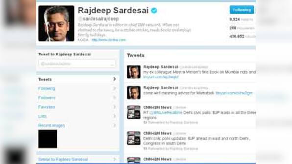 Rajdeep Sardesai not quite right on social media