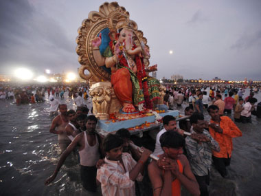 Drums, dancing, damsels and divine farewells: sights and sounds of Ganesh visarjan Drums, dancing, damsels and divine farewells: sights and sounds of Ganesh visarjan