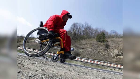 Man plans to wheelchair 3500 km to make it to Olympics