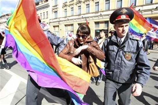 Russian Police Detain 17 Gay Rights Protesters Group World News Firstpost