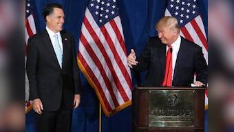 Trump birther remarks overshadow Romney appearance