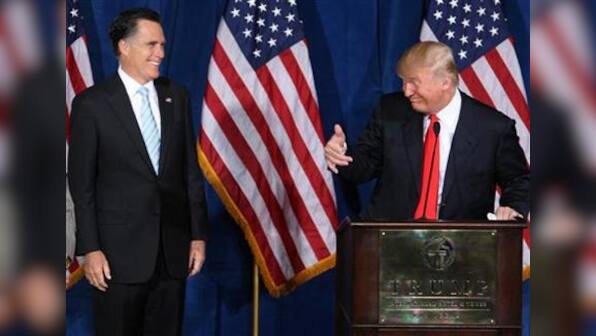 Trump birther remarks overshadow Romney appearance
