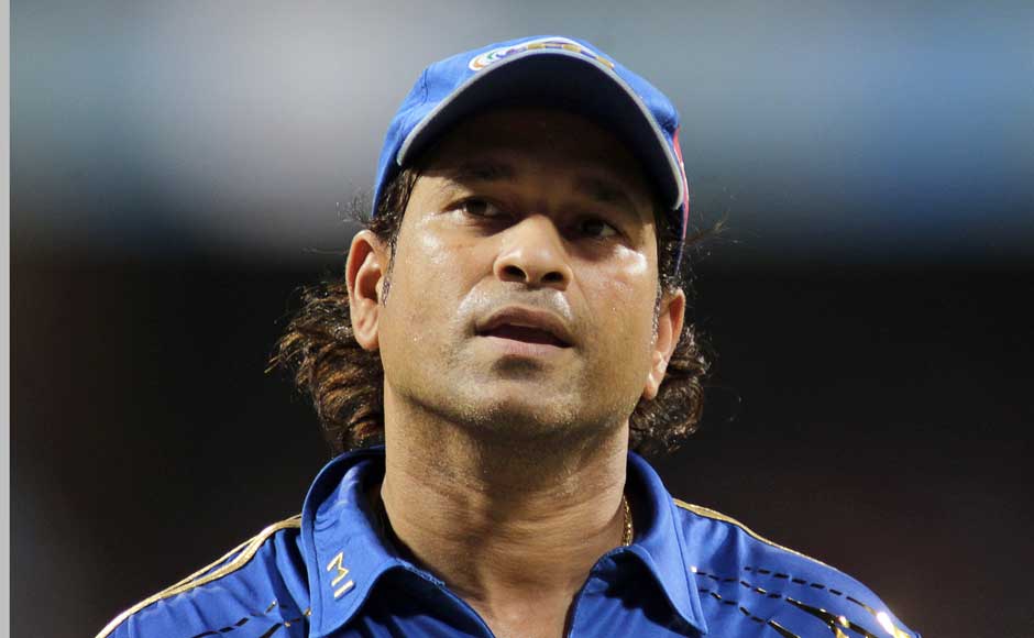 Sachin Tendulkar look on as he fields during an Indian Premier League (IPL) cricket match against Kolkata Knight Riders in Mumbai. AP Sachin Tendulkar look on as he fields during an Indian Premier League (IPL) cricket match against Kolkata Knight Riders in Mumbai. AP