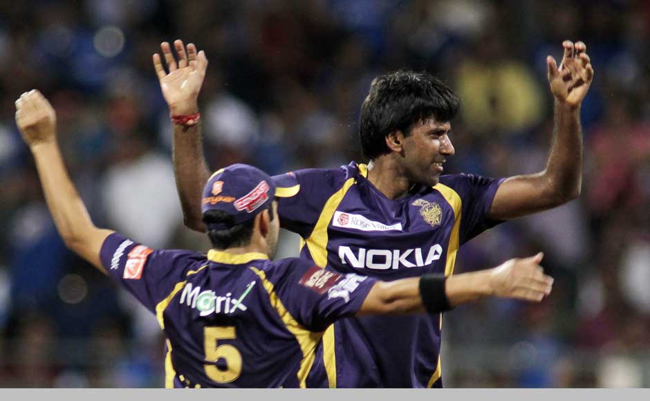 L Balaji celebrates after taking the wicket of Dinesh Karthik during their IPL match. AP L Balaji celebrates after taking the wicket of Dinesh Karthik during their IPL match. AP