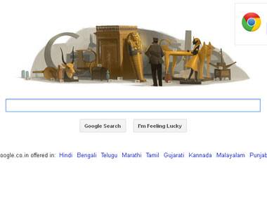 Google Doodles for real life 'Tomb Raider' Howard Carter 