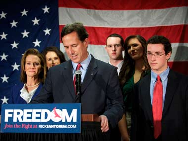 Santorum quits prez race, endorses Romney Santorum quits prez race, endorses Romney