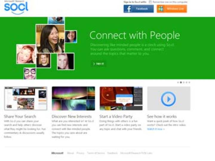 Microsoft adds search to social networking, launches So.cl 