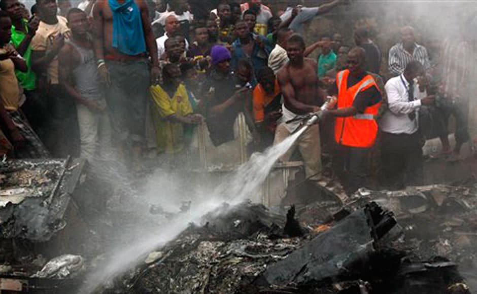 Chaos broke out as thousands of residents swarmed the area and authorities sought to restore calm, with rocks and wood planks being thrown back and forth. AP Chaos broke out as thousands of residents swarmed the area and authorities sought to restore calm, with rocks and wood planks being thrown back and forth. AP