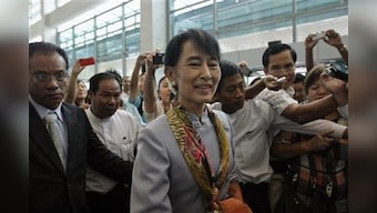 Suu Kyi kicks off Euro tour, set to steal Myanmar spotlight