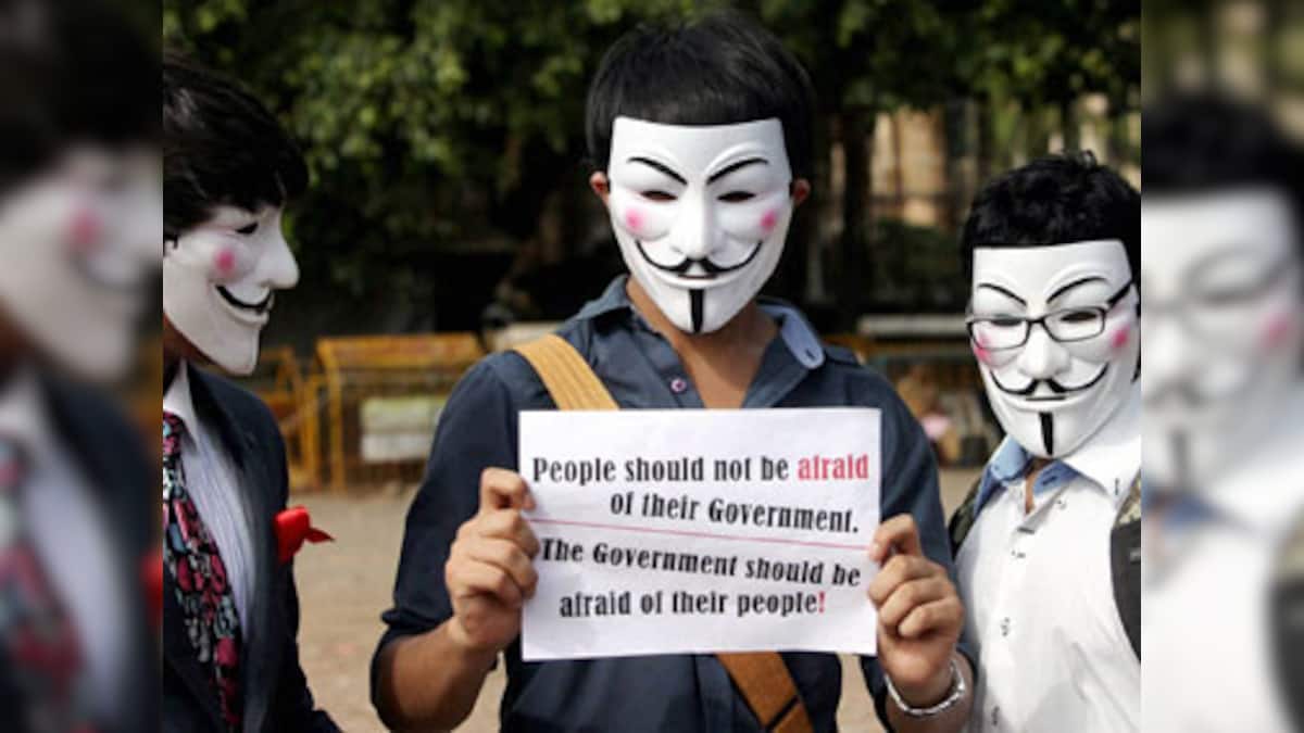 'Anonymous' protests, vows more attacks on govt sites – Firstpost