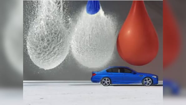 Viral Video: BMW recreates super slow bullet motion with Sedan