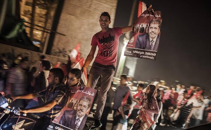 Images: Egyptians celebrate Muhammed Morsi's election win 