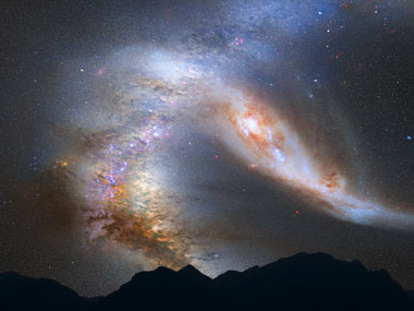 Cosmic-crash: Milky Way will smash into Andromeda galaxy Cosmic-crash: Milky Way will smash into Andromeda galaxy