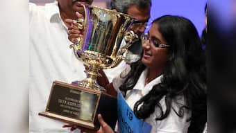 Oops we did it again! Desi wins the spelling bee