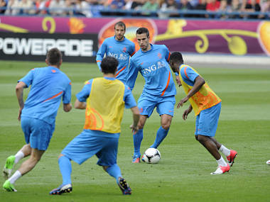 Euro 2012: Racist chants heard at Holland's training session Euro 2012: Racist chants heard at Holland's training session