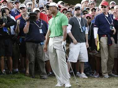 US Open: Furyk, McDowell share the lead as Tiger tumbles 