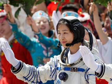China sends first woman into space China sends first woman into space