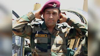 Former Indian captain MS Dhoni advises budding cricketers in Kashmir town to focus on fitness