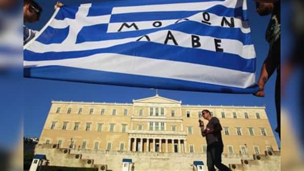 Greece's domestic rating cut at the risk of eurozone exit