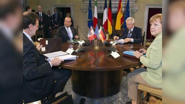 Europe's big four agree on growth boost, split on common bonds