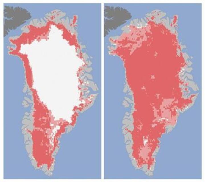 ISRO data shows 'extraordinary' melt of Greenland ice sheet