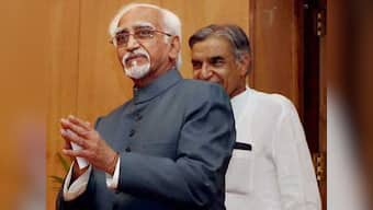 VP polls: Ansari files nomination in PM, Sonia's presence